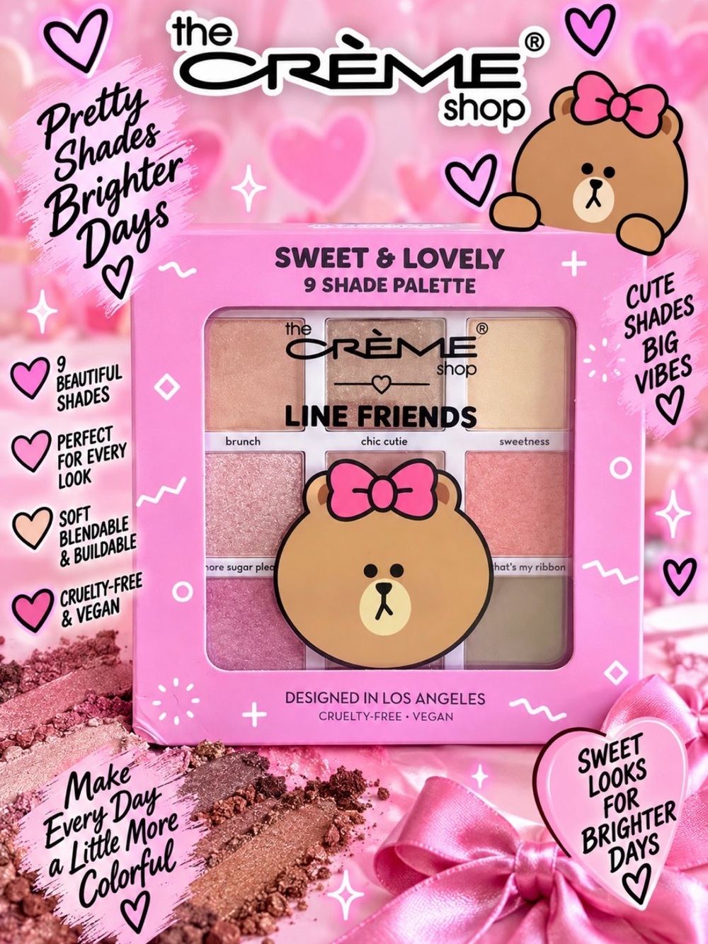 The Crème Shop Line Friends Sweet & Lovely 9-Shade Palette
